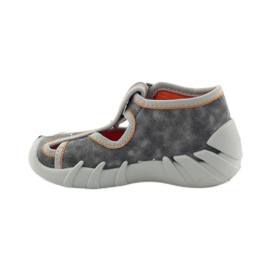 Ciabatte per scarpe per bambini Befado 190p082 grigio arancia 2