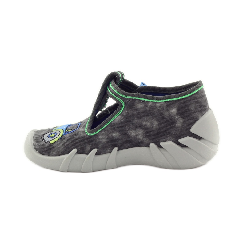 Ciabatte da bambino Befado 110p316 trattore blu grigio verde 2