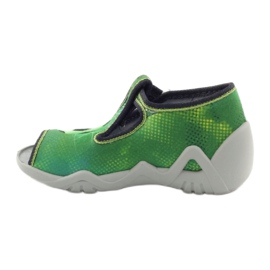 Scarpe per bambini Befado, pantofole 217p093 verde con palla 2