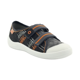 Ciabatte sneakers ragazzi rape Befado grigio arancia nero 1