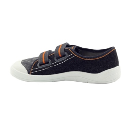 Ciabatte sneakers ragazzi rape Befado grigio arancia nero 2