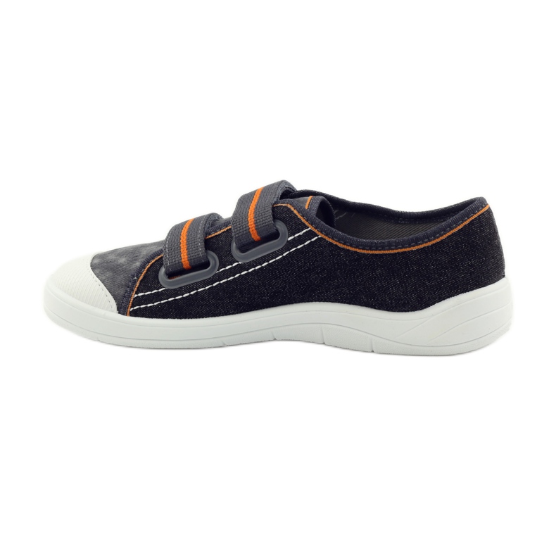 Ciabatte sneakers ragazzi rape Befado grigio arancia nero 2