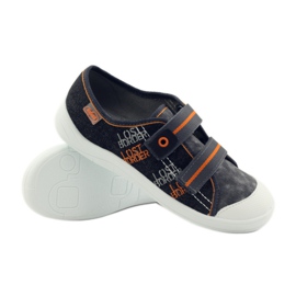 Ciabatte sneakers ragazzi rape Befado grigio arancia nero 3