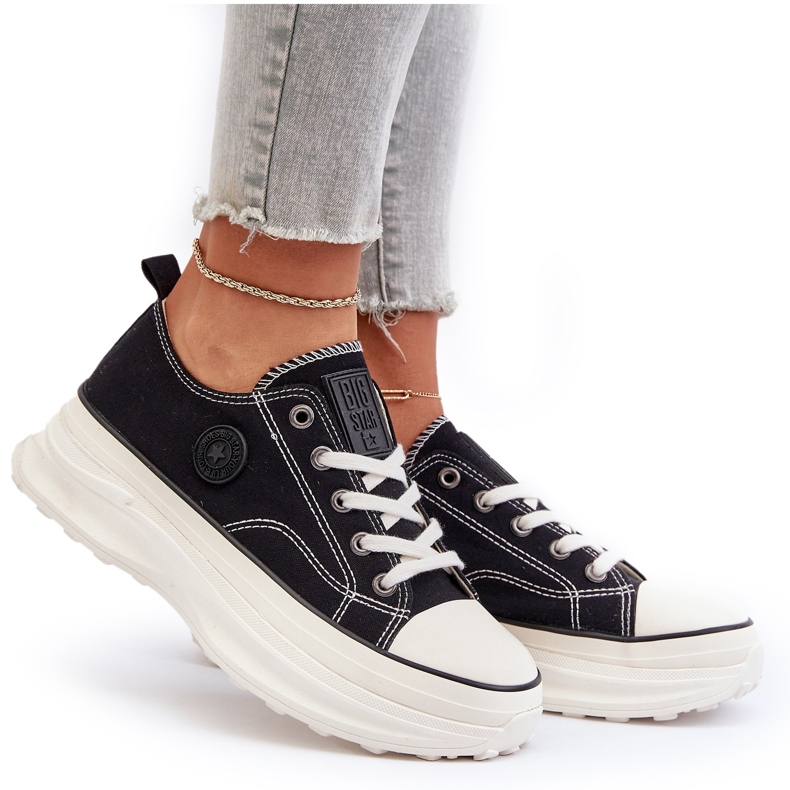 Big Star Sneaker femminili sulla grande unica grande stella nn274125 nero 4