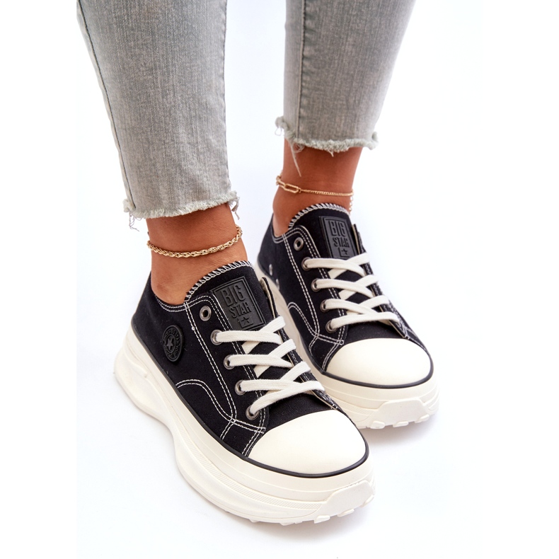 Big Star Sneaker femminili sulla grande unica grande stella nn274125 nero 3