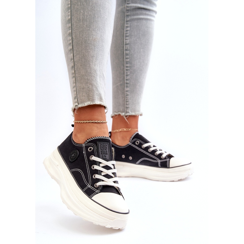 Big Star Sneaker femminili sulla grande unica grande stella nn274125 nero 2