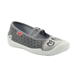 Befado scarpe per bambini ballerine pantofole 116Y235 grigio 1