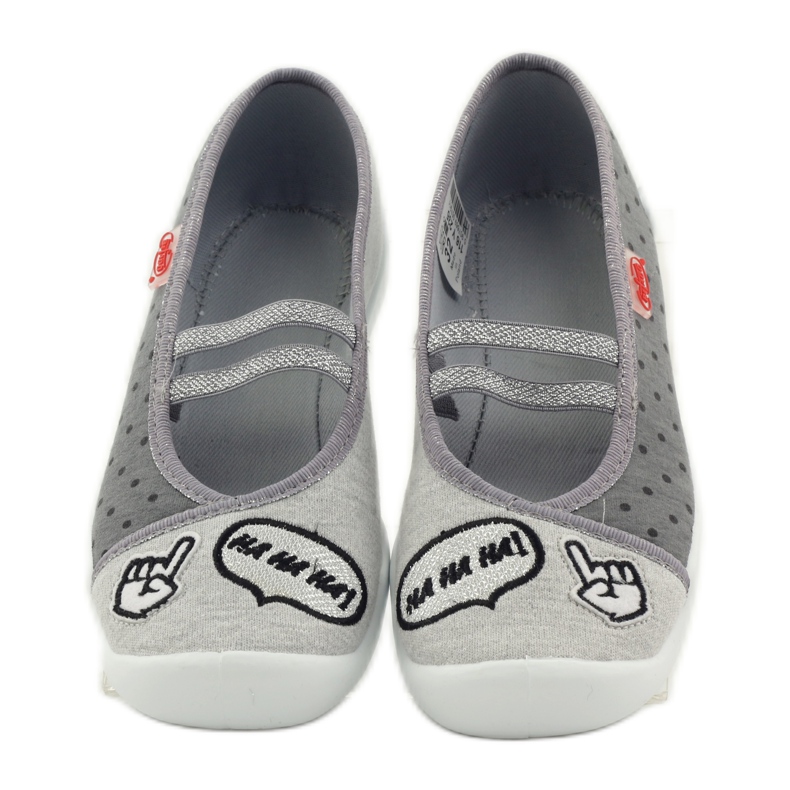 Befado scarpe per bambini ballerine pantofole 116Y235 grigio 4