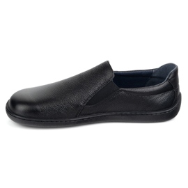Scarpe da donna in pelle a piedi nudi slippato Pollonus 5-1308-026 Verona nera nero 1