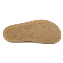 Punti femminili in pelle a piedi nudi Pollonus 5-1288-024 Vanilla Verona/Perforazione beige 1