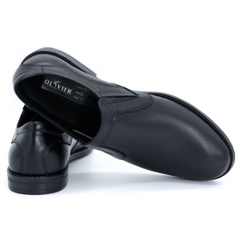 Olivier Eleganti scarpe da uomo in pelle 283LU nere nero 3