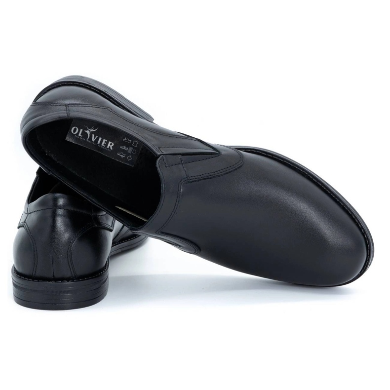 Olivier Eleganti scarpe da uomo in pelle 283LU nere nero 3