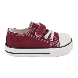 Sneakers da bambino Vico materiale bordeaux rosso 1