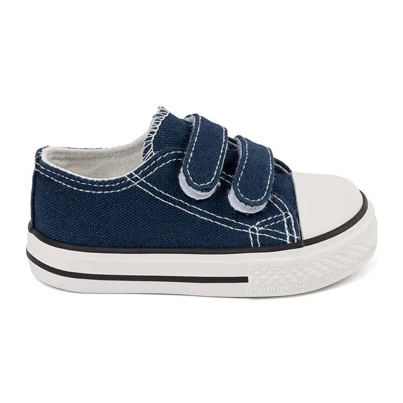 Sneakers da bambino Vico con chiusura in velcro blu navy 1