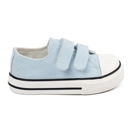 Sneakers da bambino Vico con chiusura in velcro blu 1