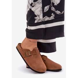 Flip in pelle scamosciata femminile con fibbia marrone RR274A387 Big Star RR274A387 1
