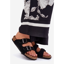 Flip di pelle scamosciata femminile con fibbie nere RR274A390 Big Star RR274A390 nero 1