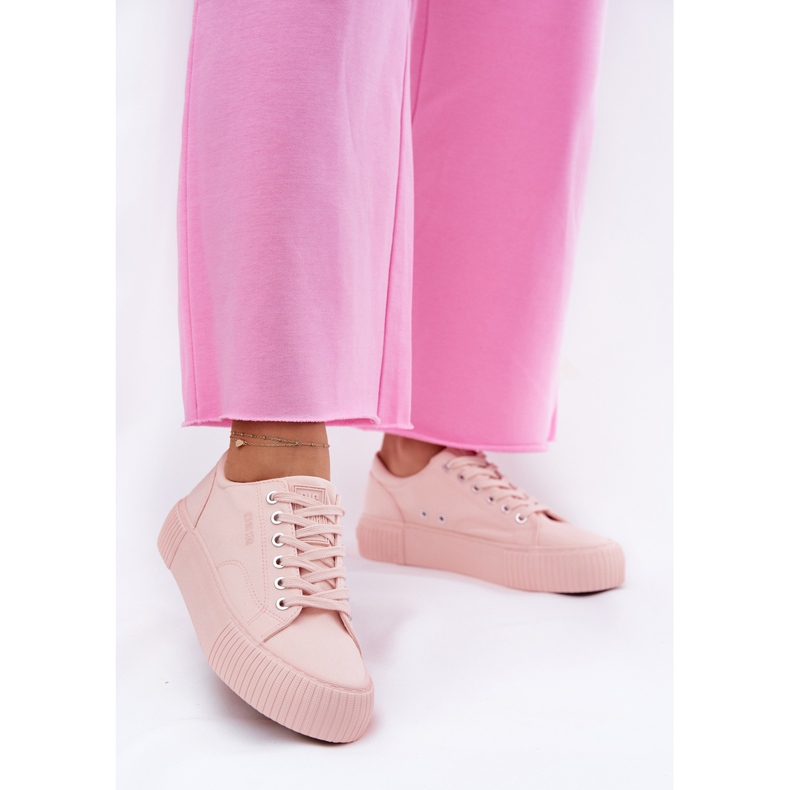 Sneaker materiale da donna Big Star RR274404 Pink rosa 1