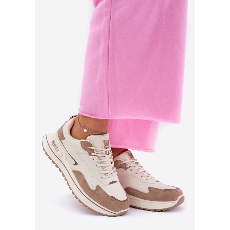 Sneakers femminile Big Star RR274A216 Sistema beige hi-poolish 1