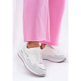Sneaker da donna Big Star RR274A213 Sistema Hi-Poly White System bianca 2