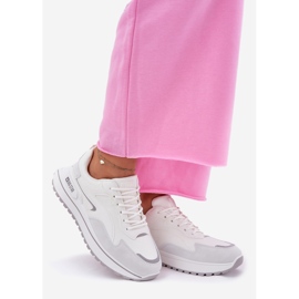Sneaker da donna Big Star RR274A213 Sistema Hi-Poly White System bianca 1