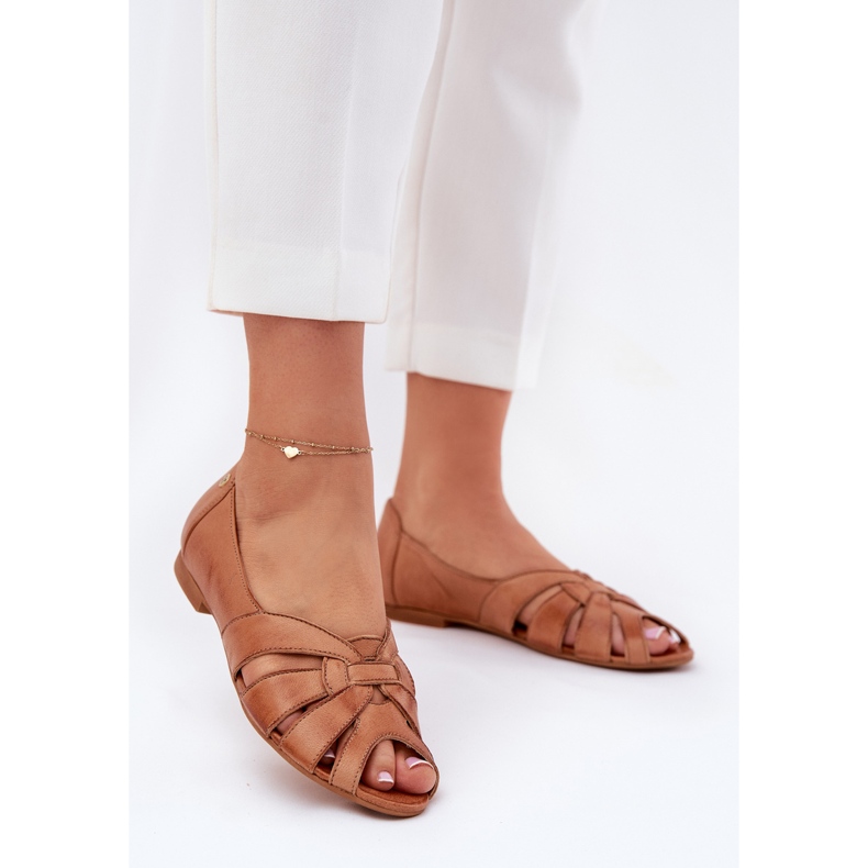 Ballerine in pelle con dita nude Maciejka 06908-29/001-1 Brown marrone 2
