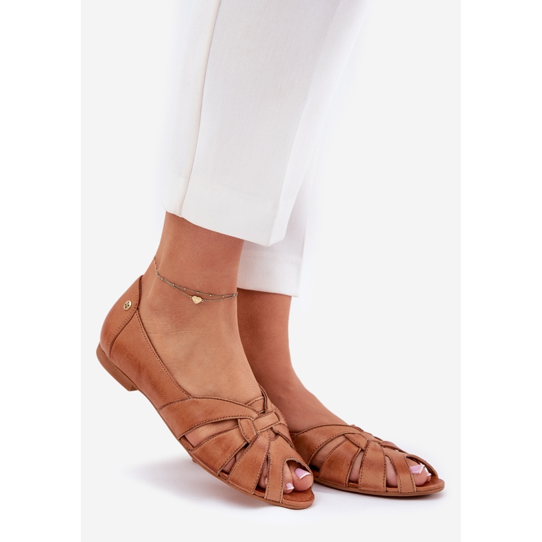 Ballerine in pelle con dita nude Maciejka 06908-29/001-1 Brown marrone 1