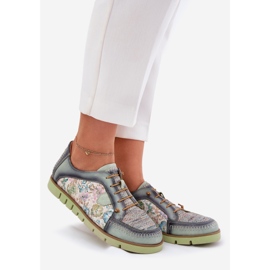 Scarpe in pelle da donna Maciejka 06784-09 verde 1
