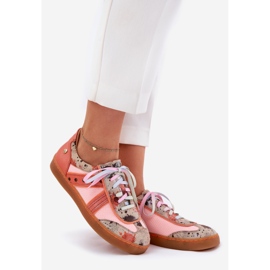 Sneaker in pelle da donna Maciejka 06840-18 Orange arancia 1