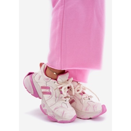 Sneaker in pelle da donna Goe RR2N4038 Pink rosa 1