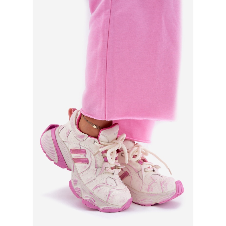 Sneaker in pelle da donna Goe RR2N4038 Pink rosa 1