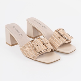 Goodin Tweed Beige Slifor sul palo 1