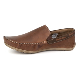 KOMODO Mocassini in pelle maschile 920/k/r marrone 1