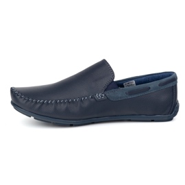 KOMODO Mocassini per cuoio da uomo 920/k/r blu navy 1