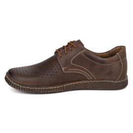 KOMODO Scarpe da uomo in pelle casual 933/l/2 marrone 1