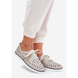 S.Barski Scarpe in pelle da donna S. Barski LR51-610 beige 1