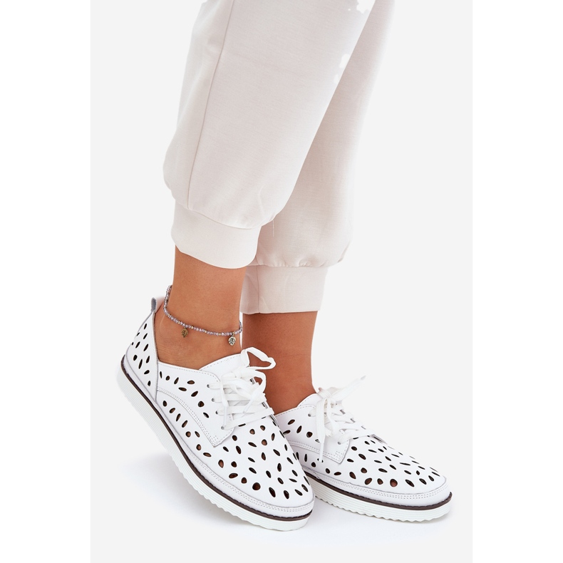 S.Barski Scarpe in pelle da donna S. Barski LR51-610 BIANCO bianca 1