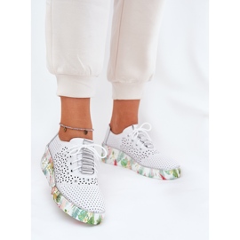 Scarpe da donna artiker 56c1799 bianco e argento bianca 2