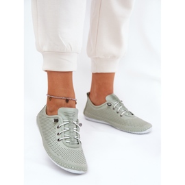 Scarpe da donna realizzate con artiker in pelle naturale 54C0833 Verde chiaro 2