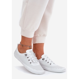 Scarpe da donna realizzate con artiker in pelle naturale 54C0831 BIANCO 1