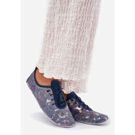 Scarpe da donna realizzate con artiker a motivi naturali 56c2691 blu 1