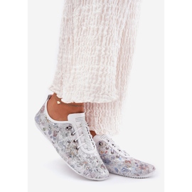 ARTIKER Scarpe da donna realizzate con artistirker a motivi naturali 56C2688 BIANCO 1