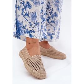 Espadrille femminili con Vinceza 13625 Braiglia Beige 2