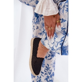 Espadrille da donna con Vinceza 13625 Black Braid nero 2
