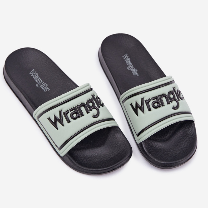 Wrangler Averell Slider Men Low 20251042.52d pantofole maschile verde chiaro 1
