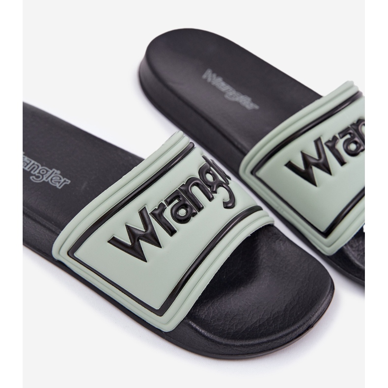 Wrangler Averell Slider Men Low 20251042.52d pantofole maschile verde chiaro 2