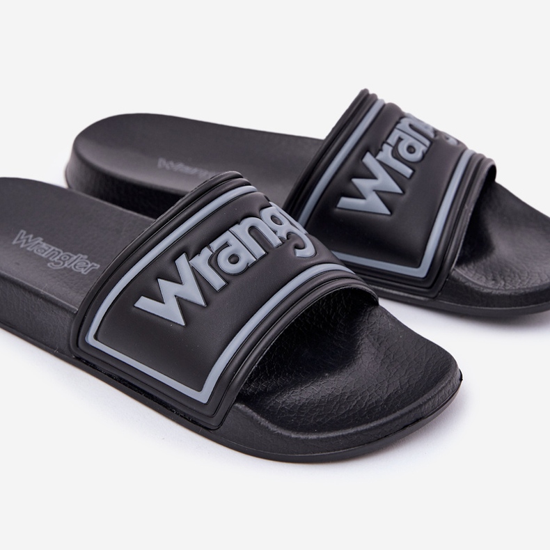 Wrangler Averell Slider Men Low 20251042.25y Slifori maschili neri nero 2