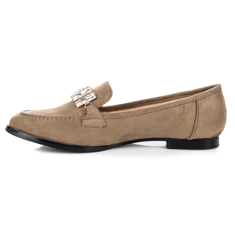 Vices Scarpe in camoscio con ornamento verde 1