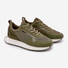 Sneaker maschili sulla piattaforma di sistema Hi-Polish RR174360 Big Star RR174360 verde 1