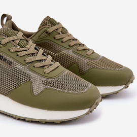 Sneaker maschili sulla piattaforma di sistema Hi-Polish RR174360 Big Star RR174360 verde 2